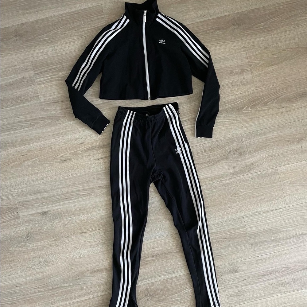 Adidas Three Stripes Track Suit — size XS